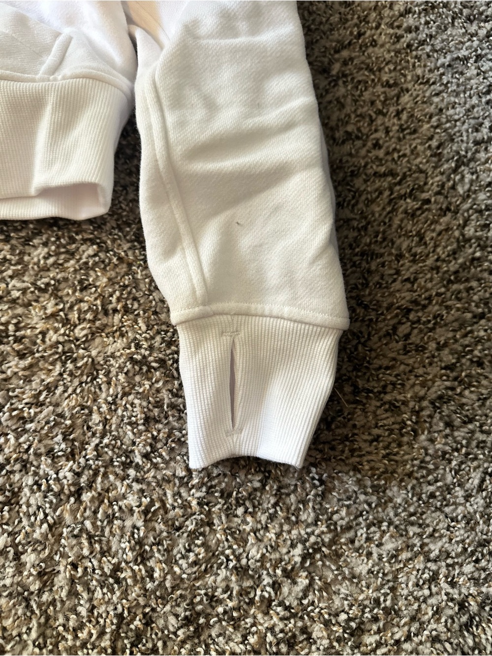 lululemon white cropped scuba hoodie - Picture 5 of 5